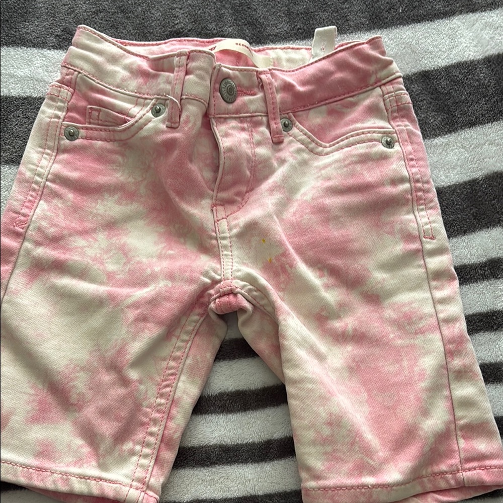 Pink Tie-Dye Kids Shorts